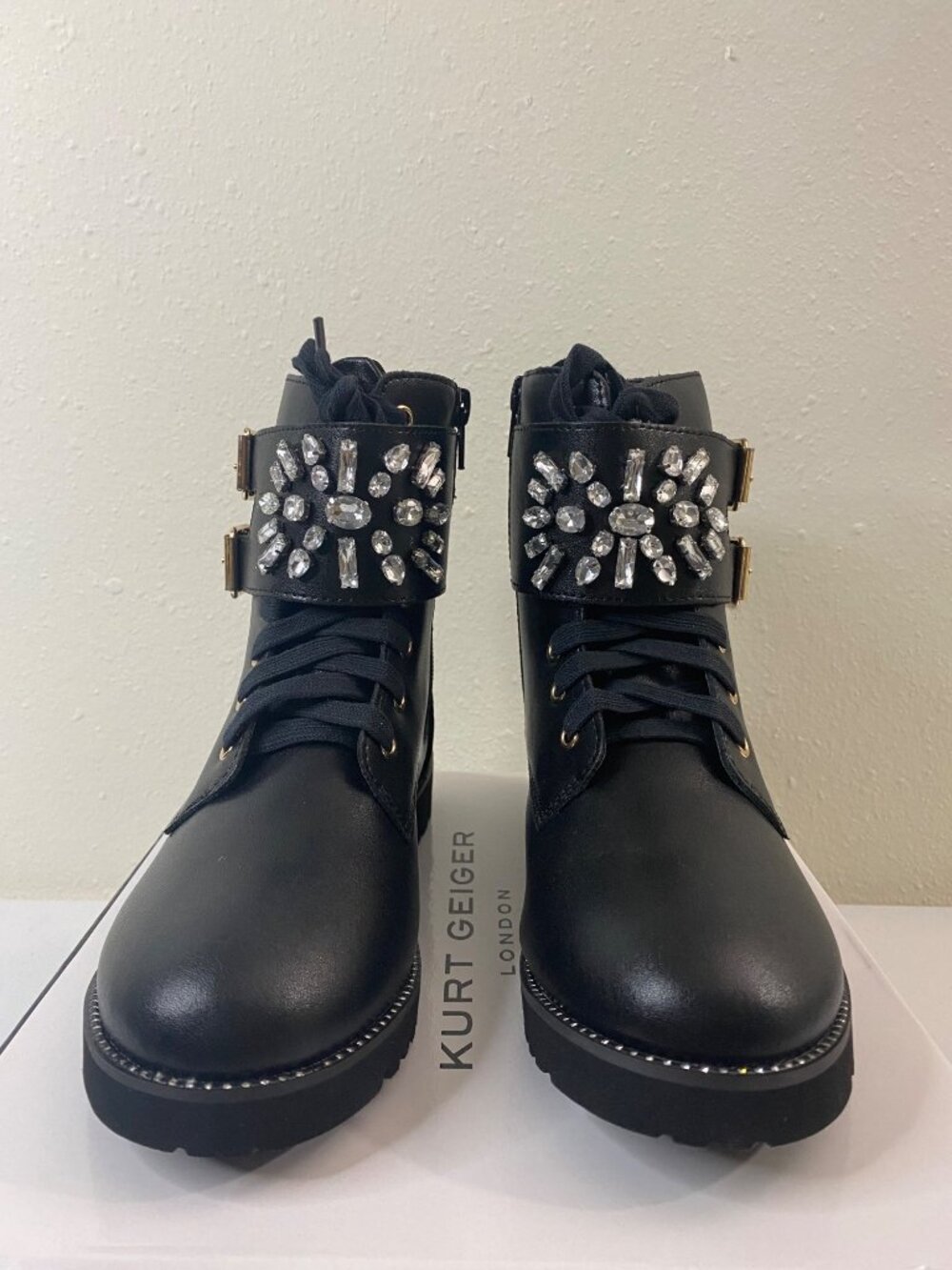 NWT Kurt Geiger London Stoop Boot - Little Girls / Big Girls - Black / Size 4M - Picture 5 of 16